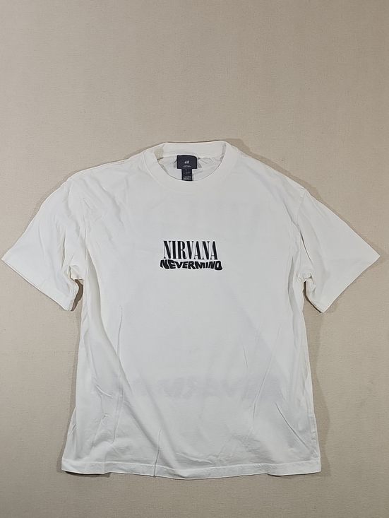 NIRVANA Other - NIRVANA White Short Sleeve Logo Tee